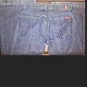 7 For All ManKind Dojo Size 27 with Embellished 7